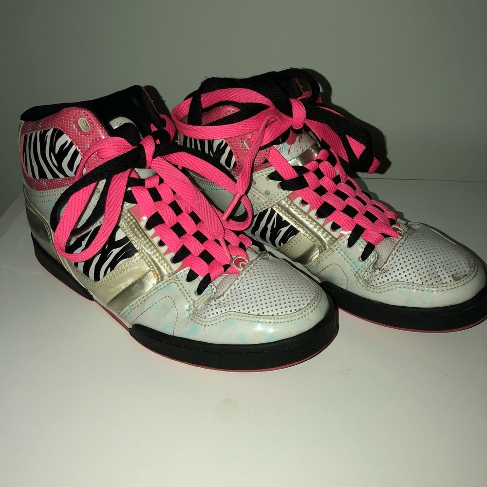Pink Osiris High Top Skater Shoes